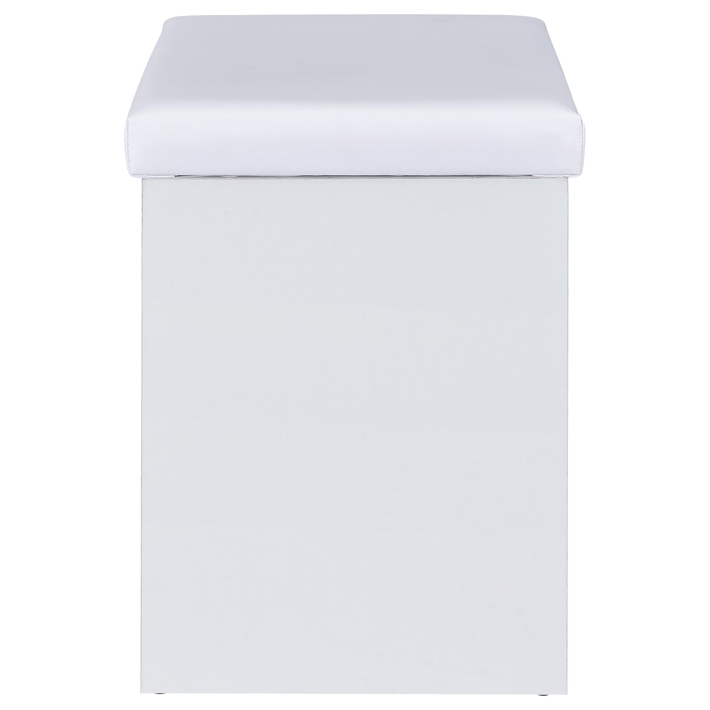 Bunbury Makeup Vanity Table Set Storage Mirror and Stool White