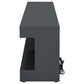 Mallory TV Stand Fireplace Console Bluetooth Speaker Grey High Gloss