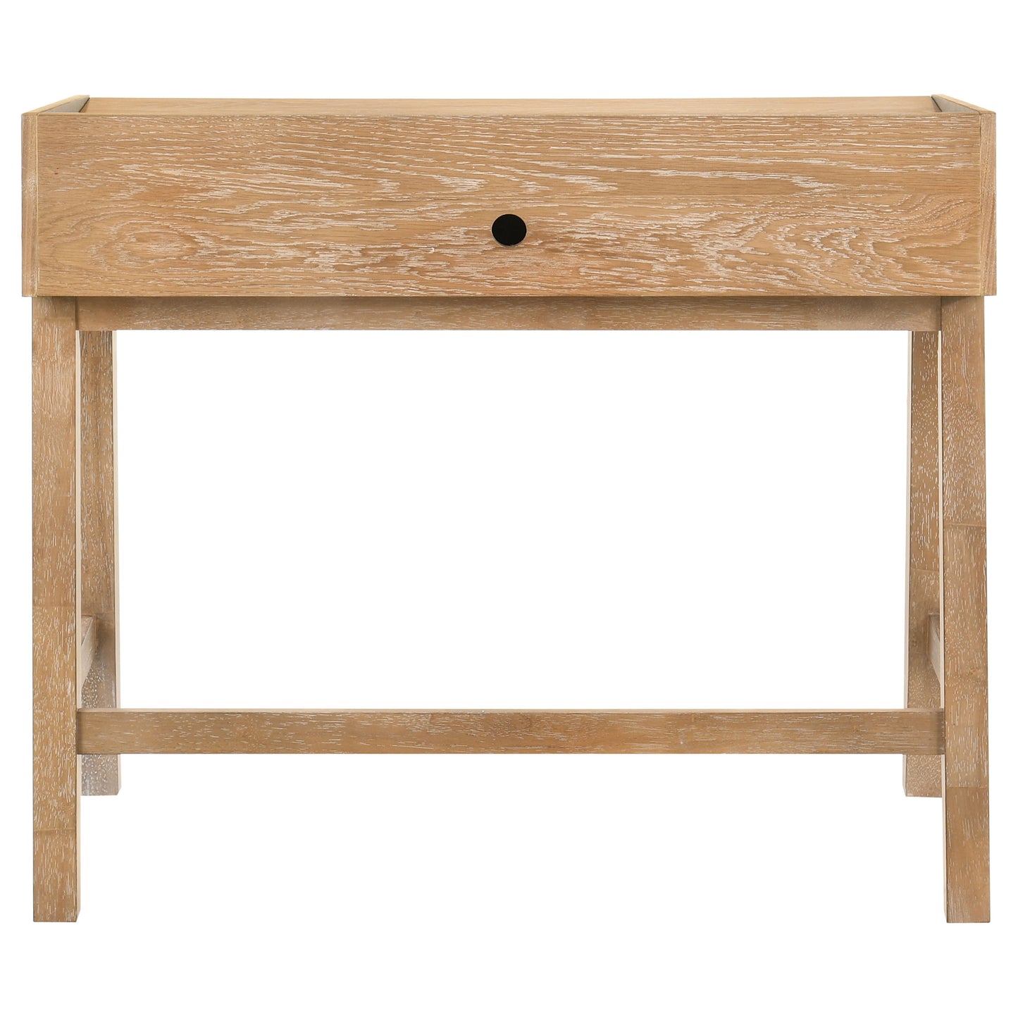 Fabian 38-inch Computer Desk with Keyboard Drawer Distressed Light Brown