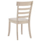 Orrison 7-piece Oval 62-inch Extension Leaf Dining Set Linen