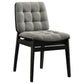 Hamlyn 5-piece Round Wood Dining Set Grey and Black