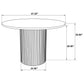 Hamlyn 5-piece Round Wood Dining Set Grey and Black