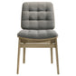 Hamlyn 5-piece Round Wood Dining Set Grey and Natural Oak