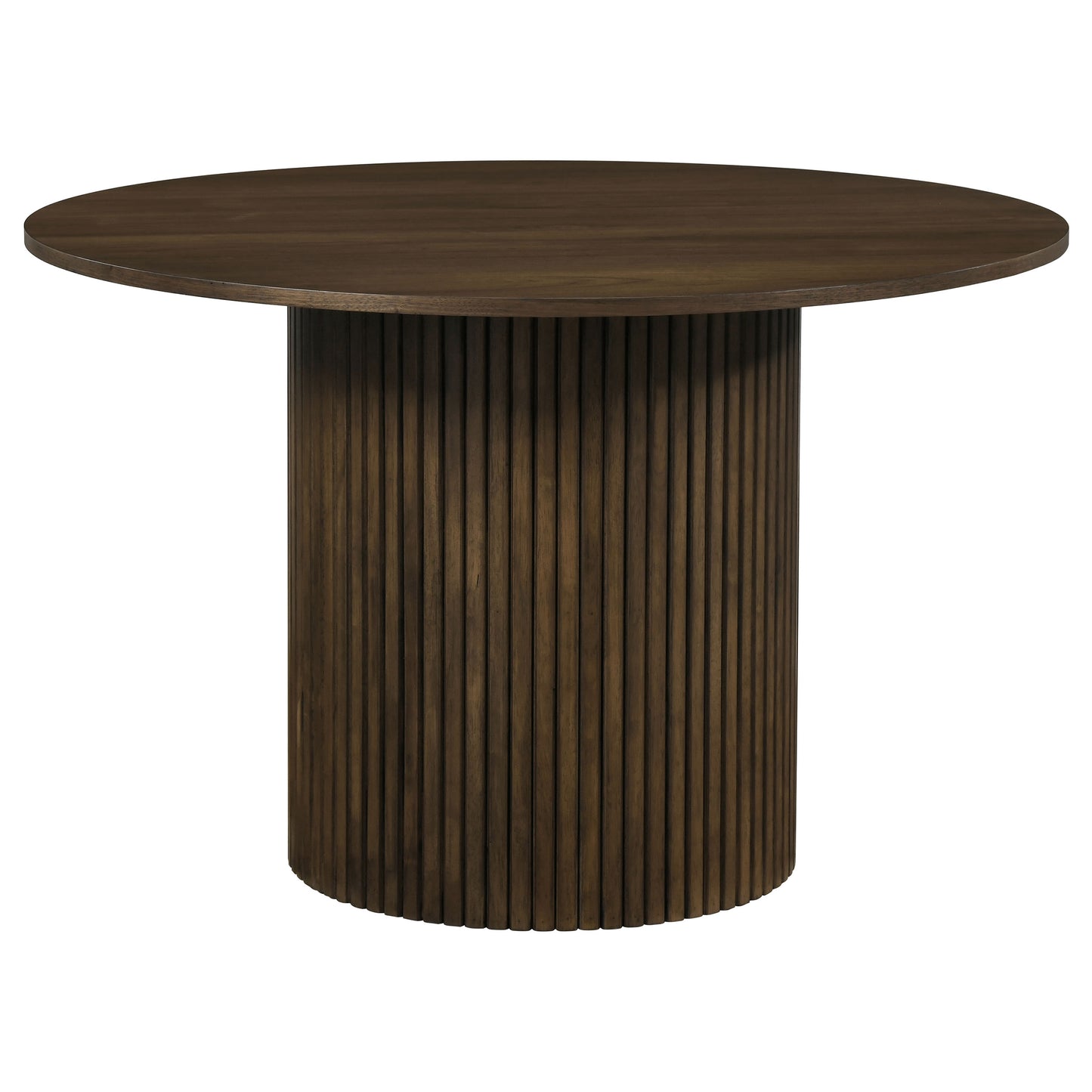 Hamlyn 5-piece Round Wood Dining Set Walnut