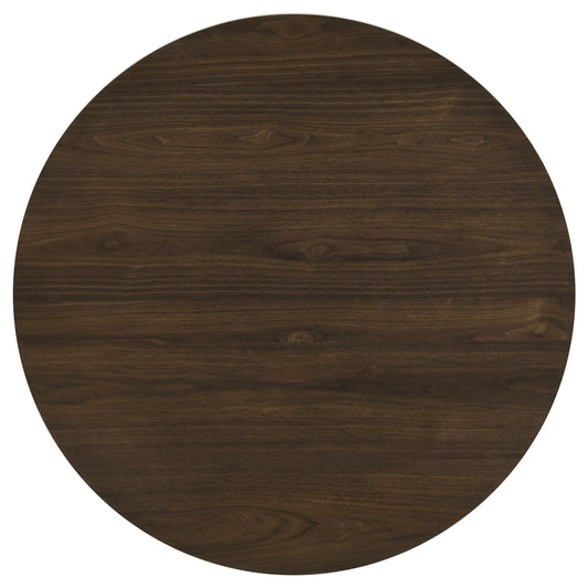 Hamlyn 5-piece Round Wood Dining Set Walnut