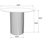 Hamlyn 5-piece Round Wood Counter Height Dining Set Black and Walnut