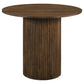 Hamlyn 5-piece Round Wood Counter Height Dining Set Grey and Walnut
