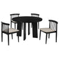 Strouse 5-piece Dining Set Wheat and Black