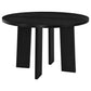 Strouse 5-piece Dining Set Wheat and Black