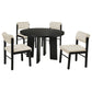 Strouse 5-piece Dining Set Cream and Black