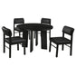 Strouse 5-piece Dining Set Black