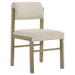 Strouse 5-piece Dining Set Cream and Natural Oak