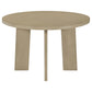 Strouse 5-piece Dining Set Grey and Natural Oak