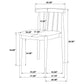 Decker 7-piece 82-inch Rectangular Dining Set Wheat and Black