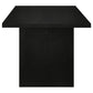 Decker 7-piece 82-inch Rectangular Dining Set Black