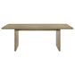 Decker 7-piece 82-inch Rectangular Dining Set Wheat and Natural Oak