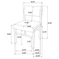 Decker 7-piece 82-inch Rectangular Dining Set Cream and Walnut