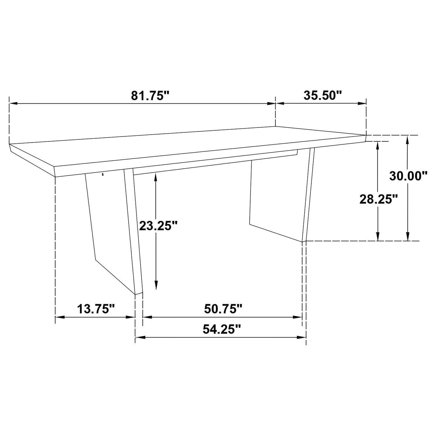 Decker 7-piece 82-inch Rectangular Dining Set Black and Walnut