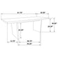 Decker 7-piece 82-inch Rectangular Dining Set Grey and Walnut