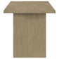 Decker 7-piece 70-inch Rectangular Counter Height Dining Set Cream and Natural Oak