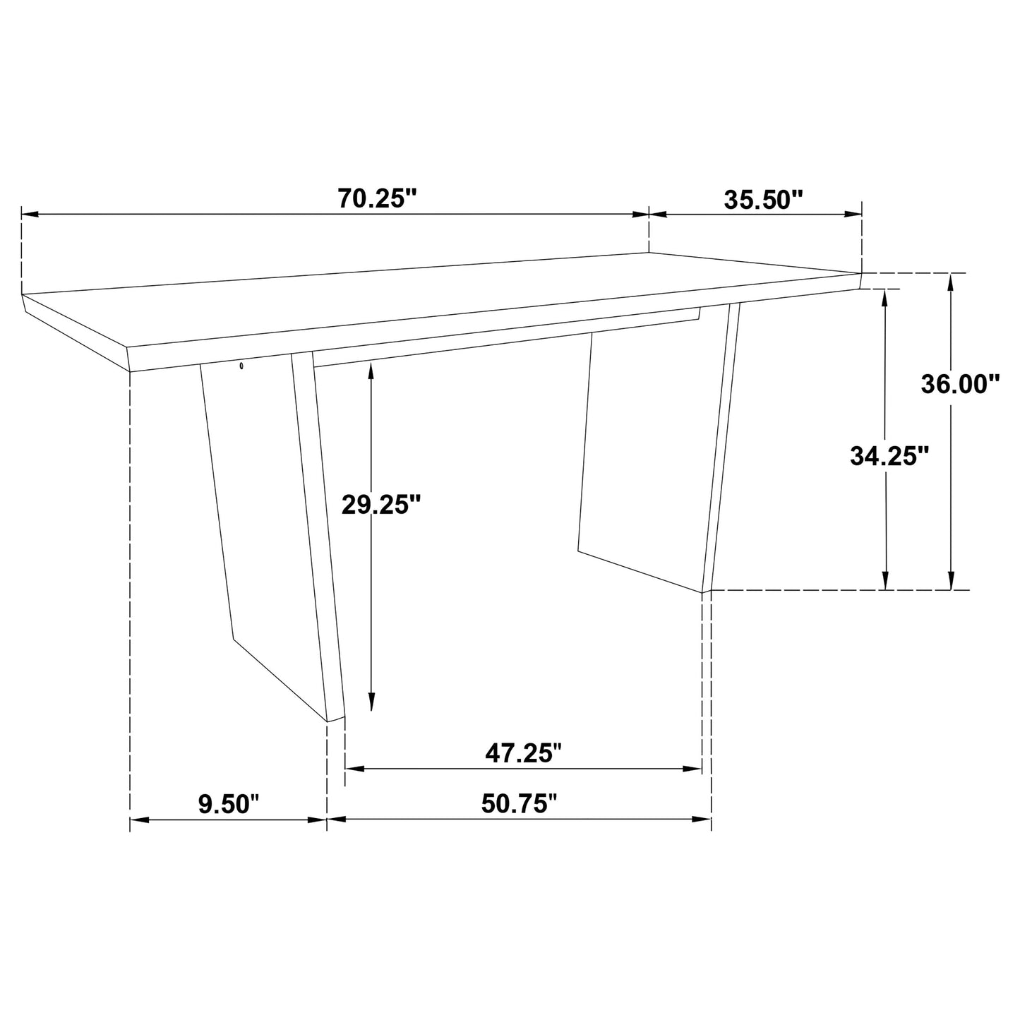 Decker 7-piece 70-inch Rectangular Counter Height Dining Set Cream and Natural Oak