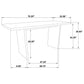 Decker 7-piece 70-inch Rectangular Counter Height Dining Set Cream and Walnut
