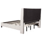 Leslie Upholstered Tufted California King Wingback Platform Bed Beige