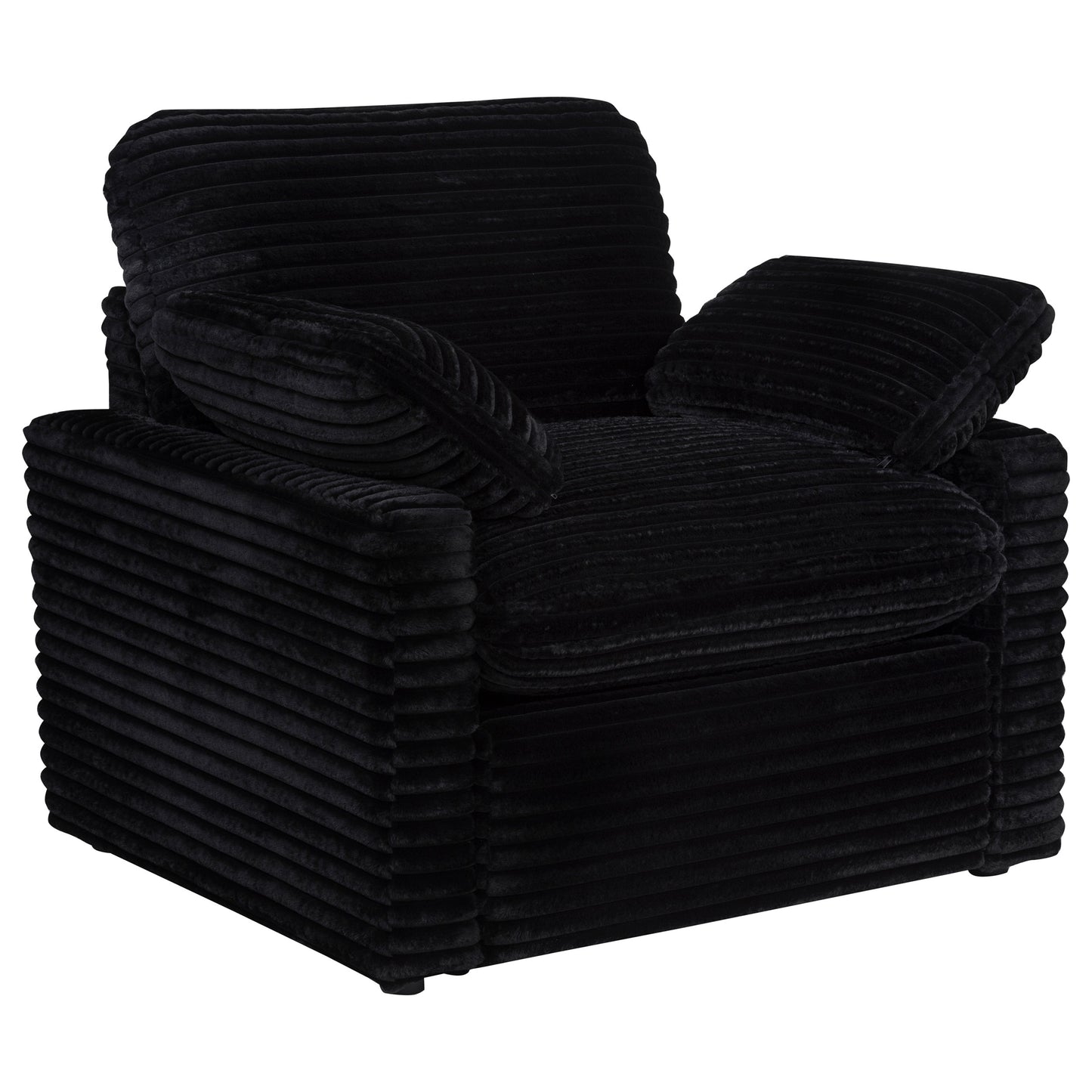 Collins Upholstered Power Recliner Chair Black
