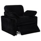 Collins Upholstered Power Recliner Chair Black
