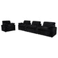 Collins Upholstered Power Recliner Chair Black
