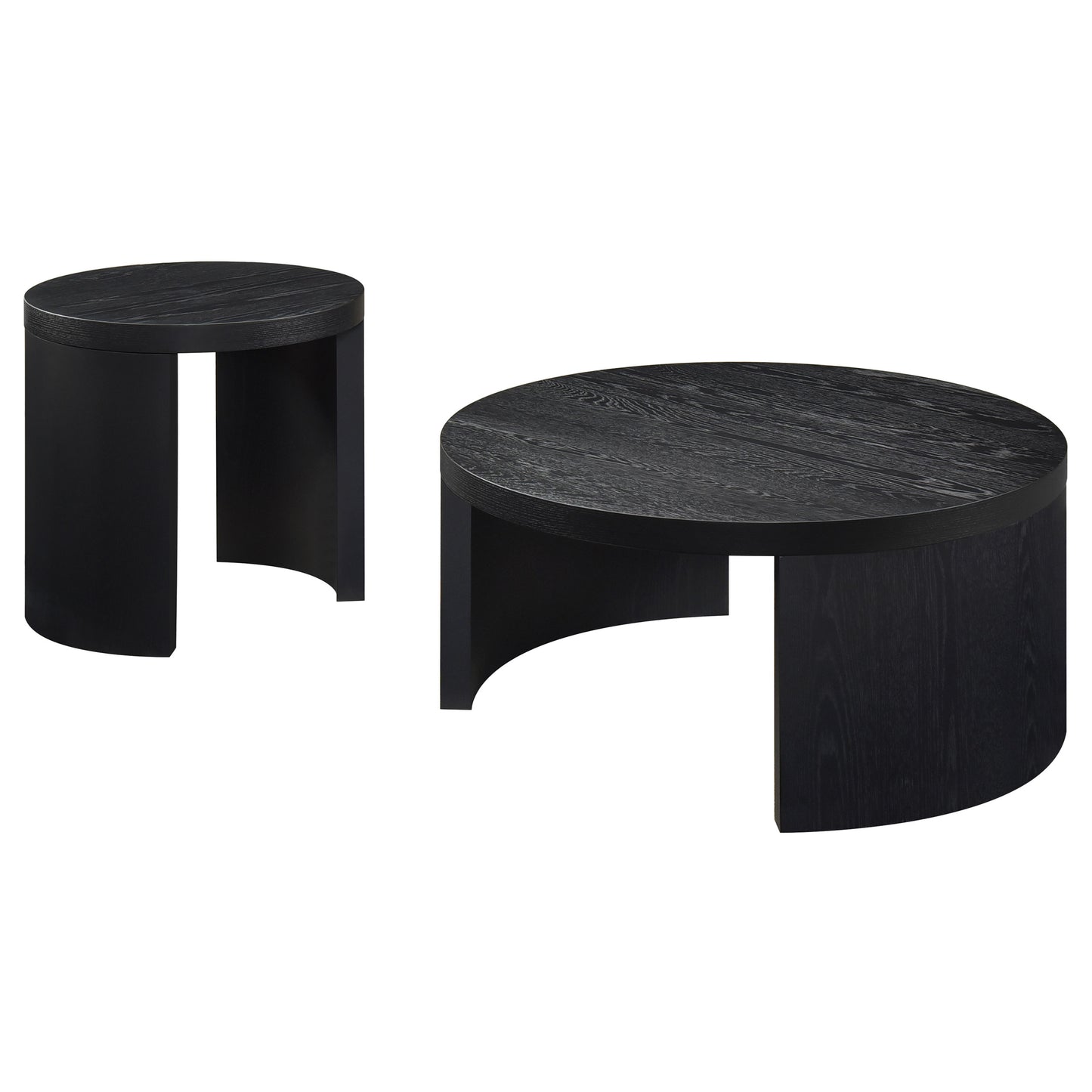 Sweeney 2-piece Coffee and End Occasional Table Set Black