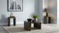 Sweeney 3-piece Coffee and End Occasional Table Set Dark Walnut