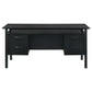 Goodson 64-inch 4-Drawer Double Pedestal Computer Desk Black