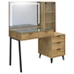 Souza 5-Drawer Makeup Vanity Table With LED Mirror Mango
