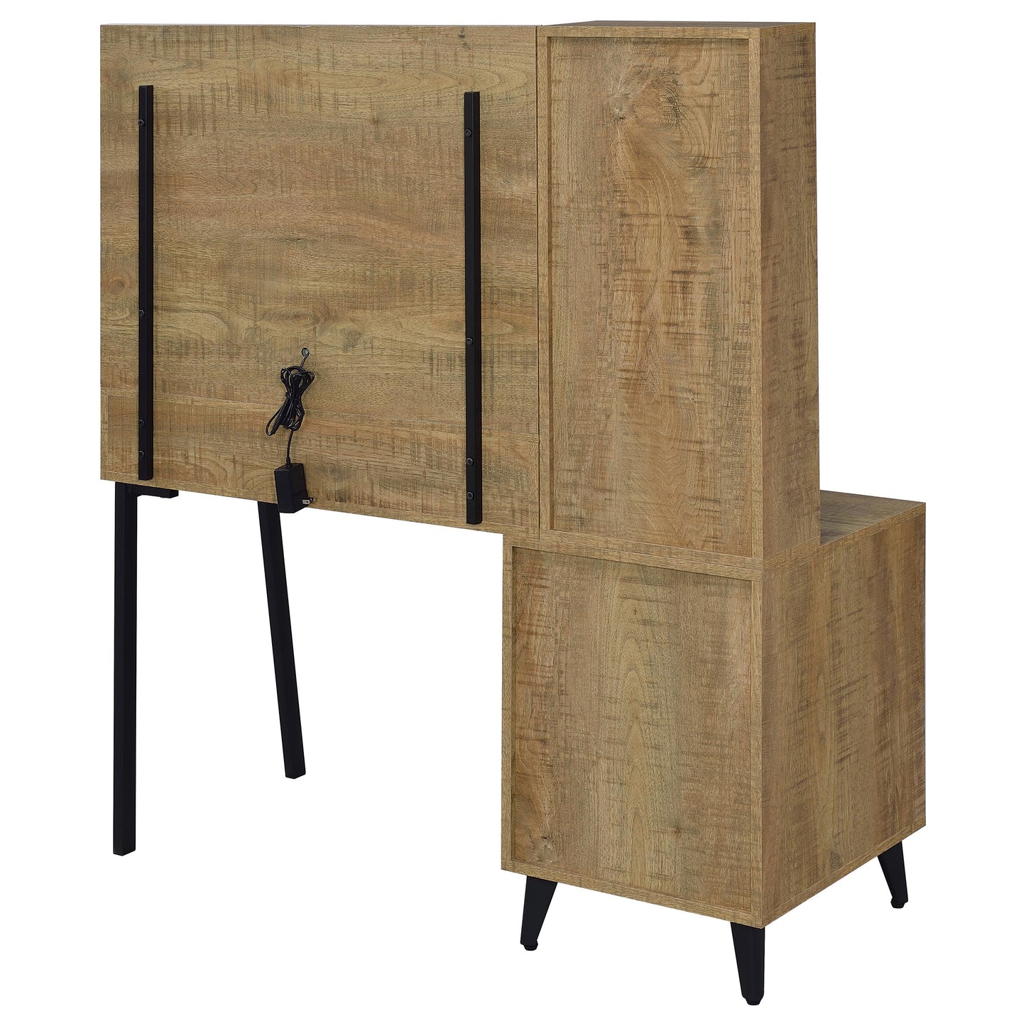 Souza 5-Drawer Makeup Vanity Table With LED Mirror Mango