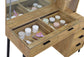 Souza 5-Drawer Makeup Vanity Table With LED Mirror Mango