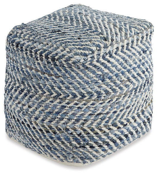 Ashley Express - Chevron Pouf
