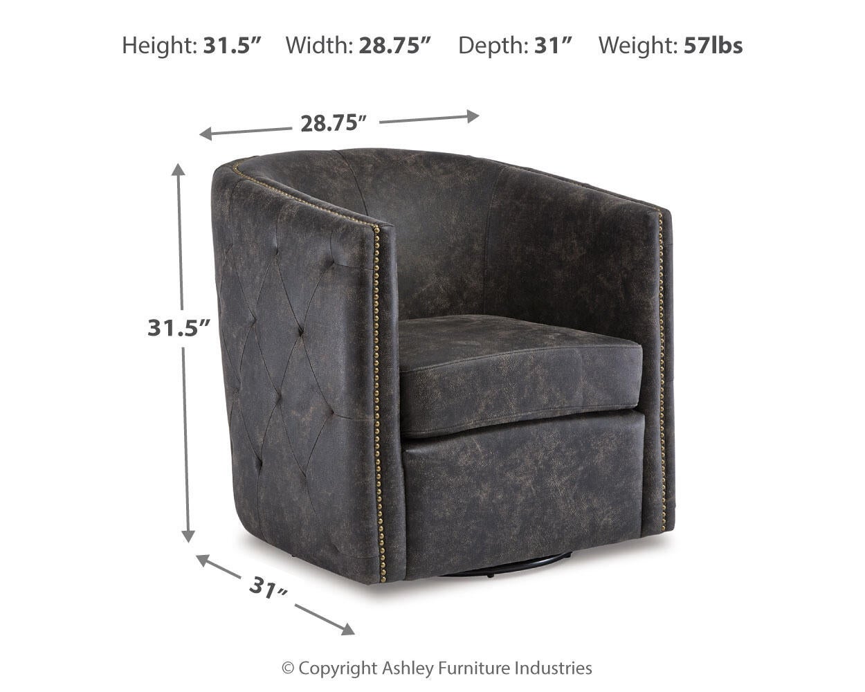 Ashley Express - Brentlow Swivel Accent Chair