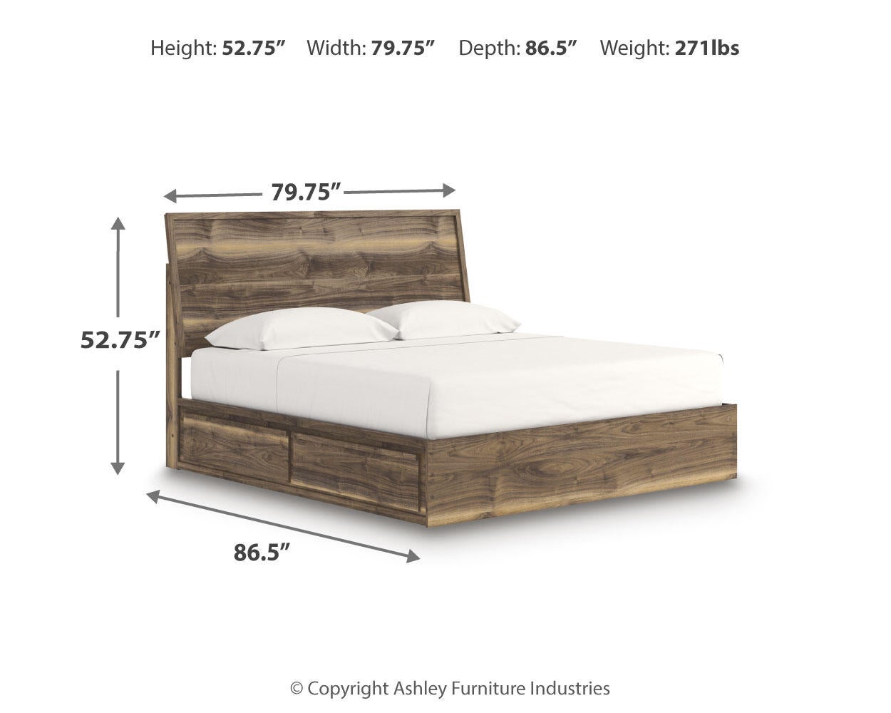 Ashley Express - Chirason King Panel Bed with Storage