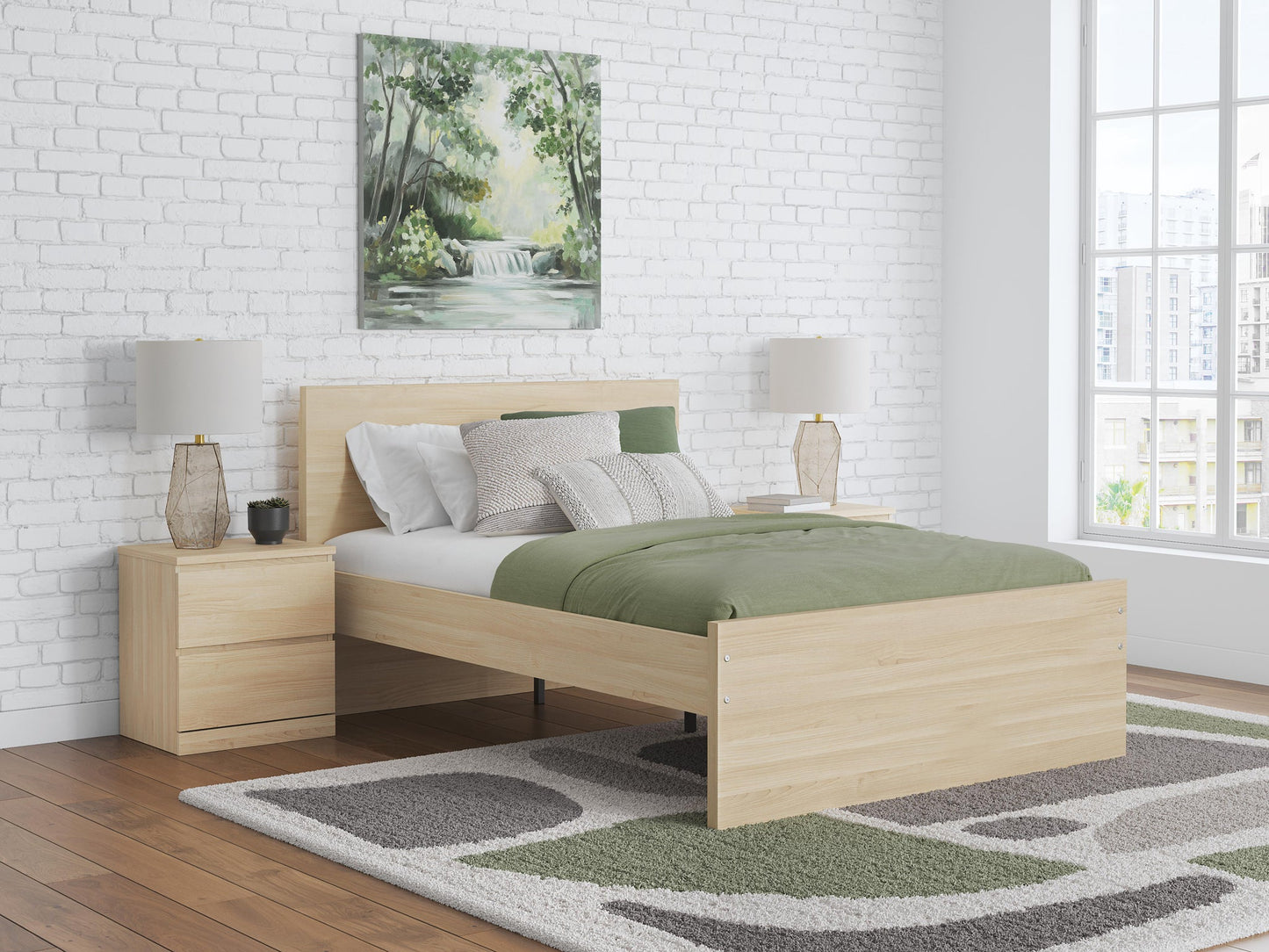 Ashley Express - Onita Full Panel Platform Bed with 1 Side Storage