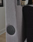 Verishaw California King Upholstered Bed with Wireless Audio