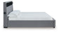 Verishaw California King Upholstered Bed with Wireless Audio