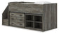 Frandern Twin Loft  Bed with Bookcase and Drawer Storage