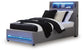 Ashley Express - Verishaw Twin Upholstered Bed with Wireless Audio