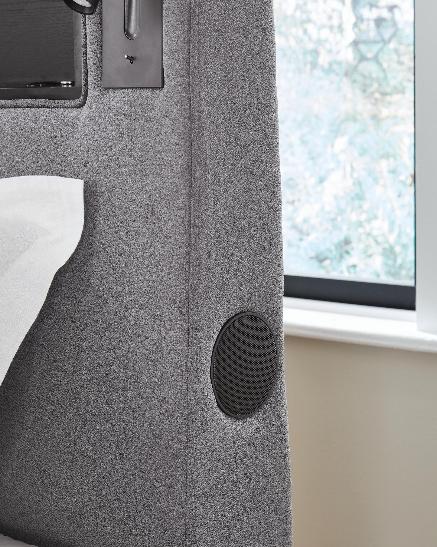 Ashley Express - Verishaw Twin Upholstered Bed with Wireless Audio