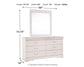 Anarasia Full Sleigh Bed with Mirrored Dresser