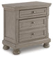 Lettner King Panel Bed with Mirrored Dresser, Chest and Nightstand