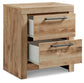 Hyanna Twin Panel Bed with 2 Side Storage, Dresser, Mirror and Nightstand