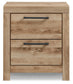 Hyanna Full Panel Bed with 2 Side Storage, Dresser, Mirror and Nightstand