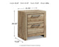Hyanna Full Panel Bed with 2 Side Storage, Dresser, Mirror and Nightstand